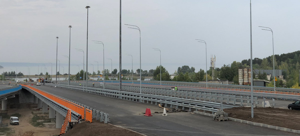 Композитные перила установлены на Президентском мосту в Ульяновске