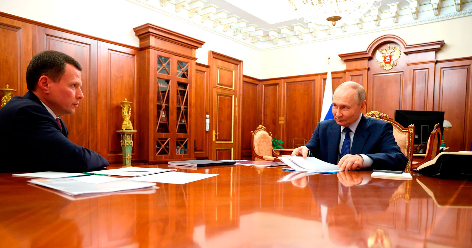 Президент Российской Федерации Владимир Путин провел рабочую встречу с главой Группы «РОСНАНО» Сергеем Куликовым
